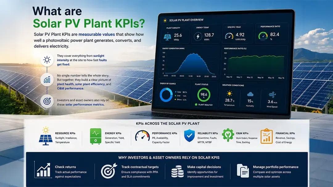 what are solar pv plant kpis