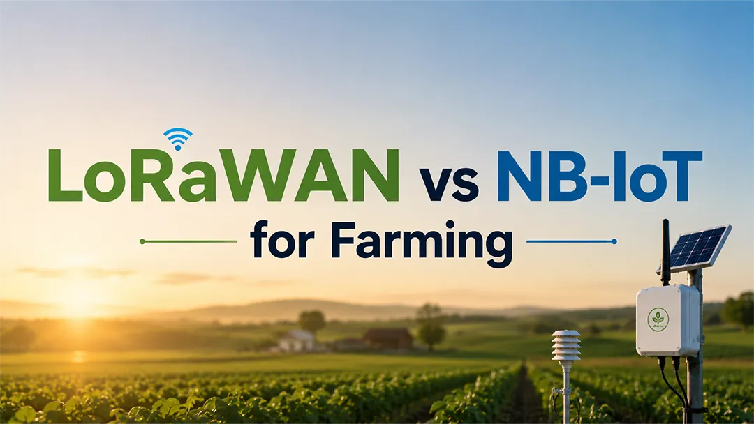 LoRaWAN vs NB-IoT for farming comparison