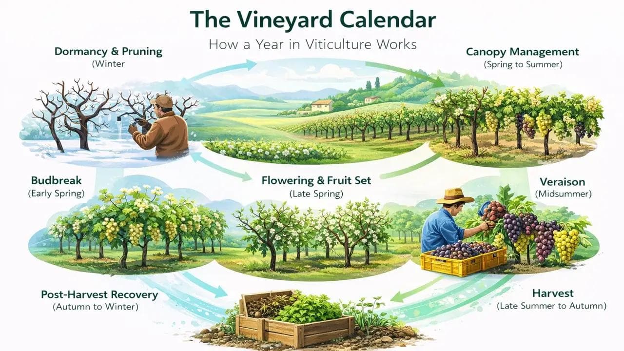 a full year in viticulture - grape farming
