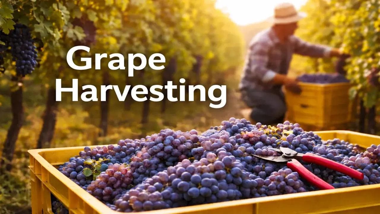 vineyard grape harvesting
