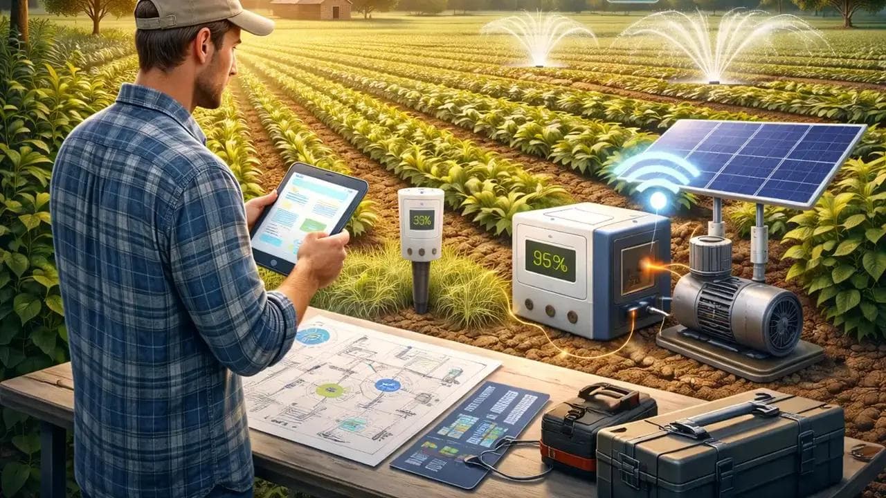 design smart irrigation system