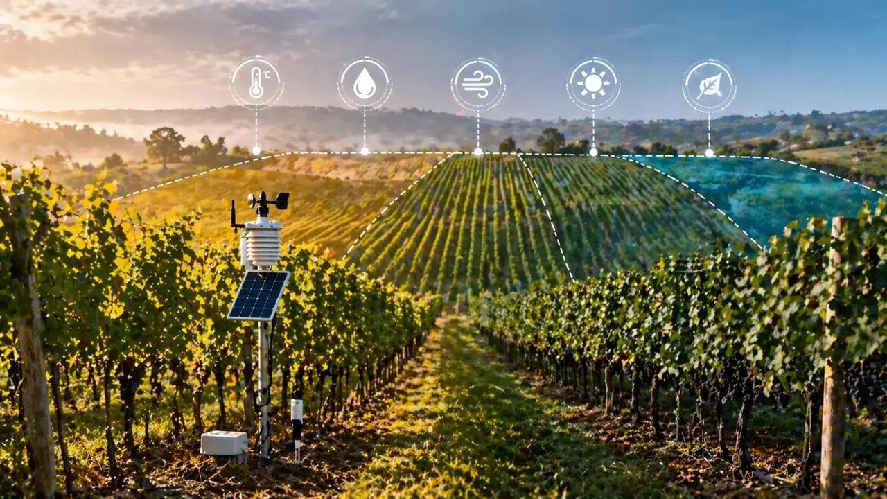 Microclimate Mapping in Vineyards