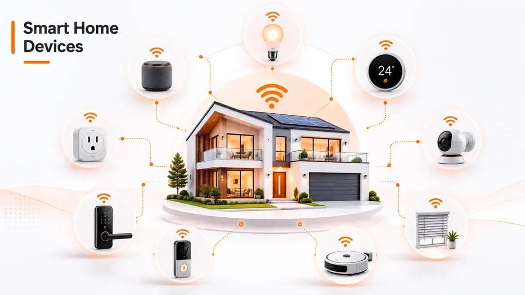showing smart home devices