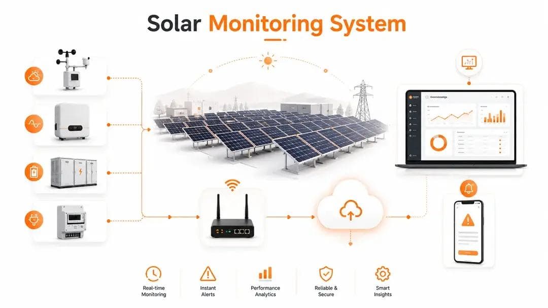 solar plant and its monitoring system