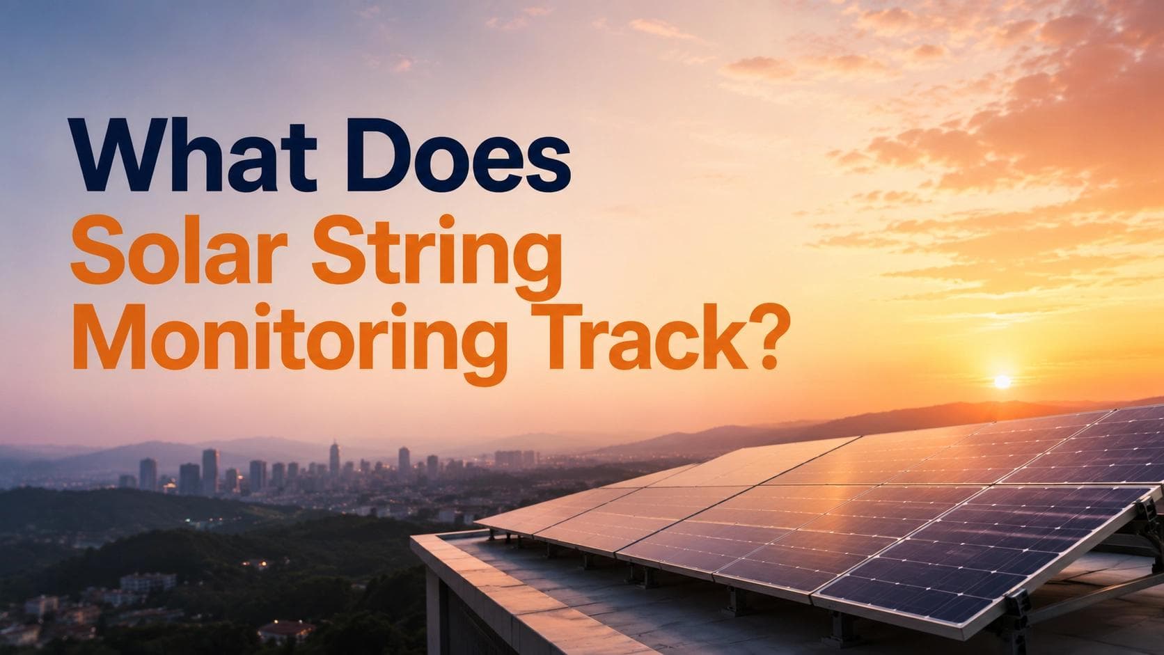 Solar string monitoring tracking
