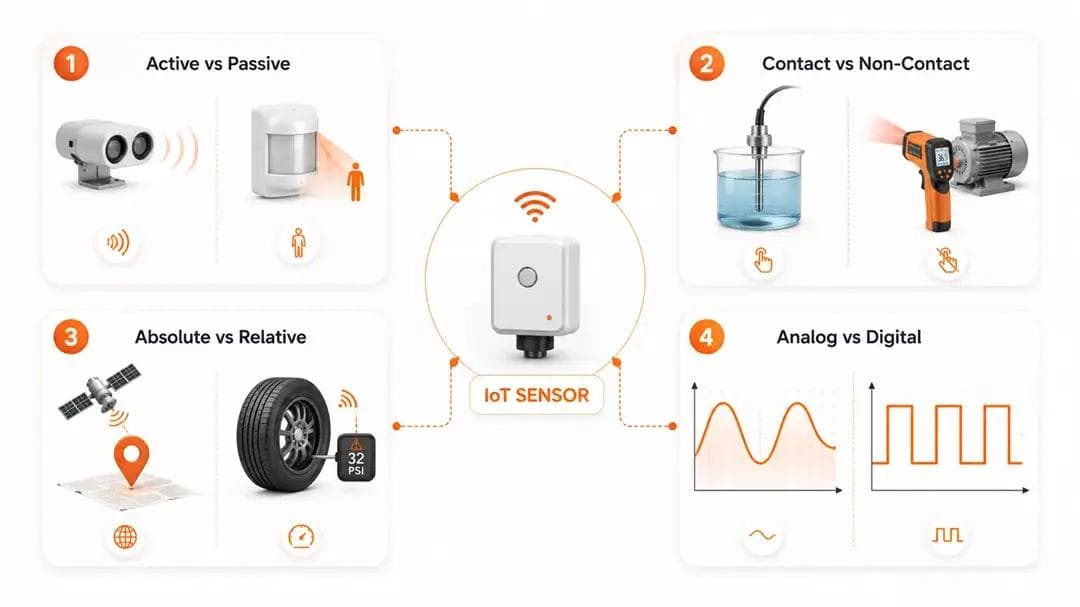 iot sensors classifications